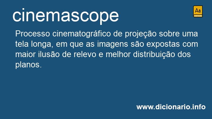 Significado de cinemascope