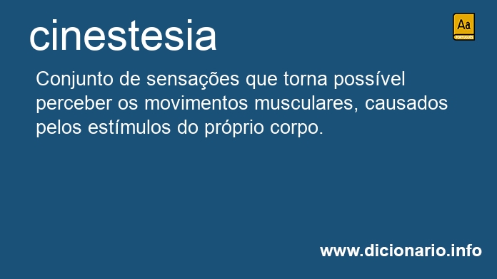Significado de cinestesia