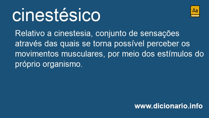 Significado de cinestsico