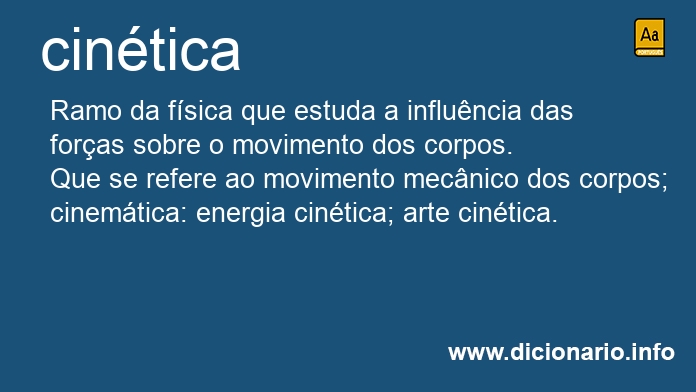 Significado de cintica