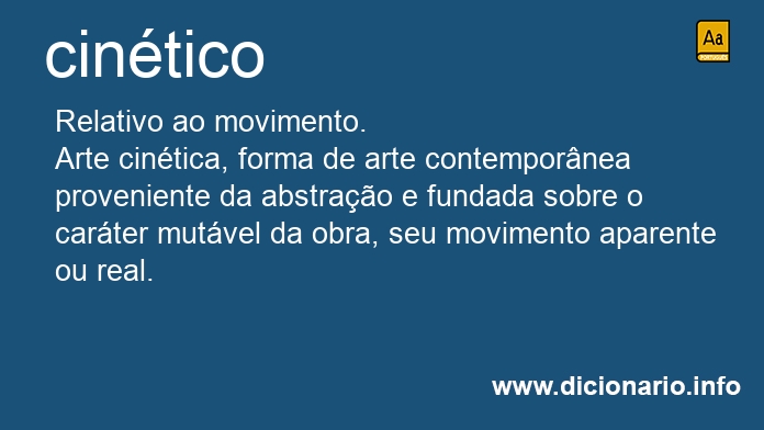 Significado de cintico