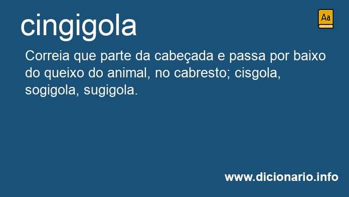 Significado de cingigola