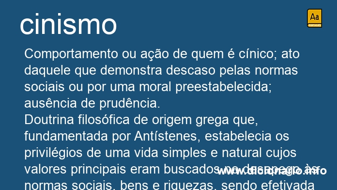 Significado de cinismos