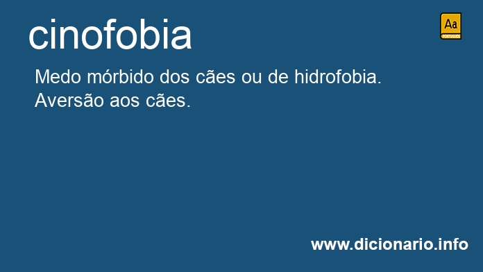 Significado de cinofobia