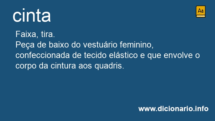 Significado de cinta