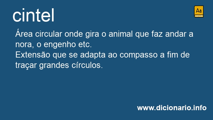 Significado de cintel