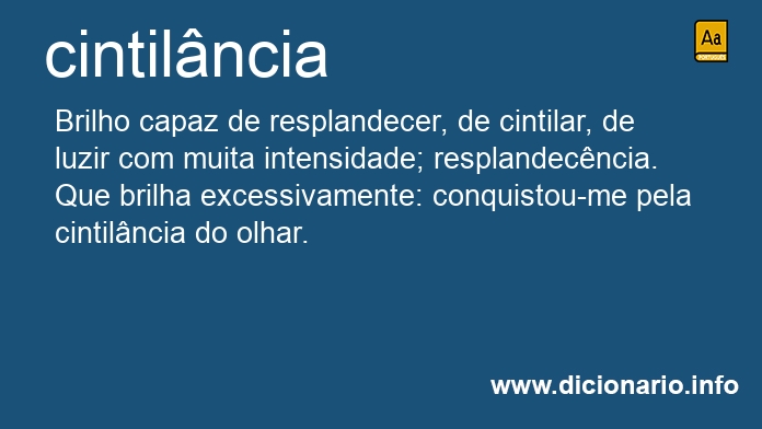 Significado de cintilncia