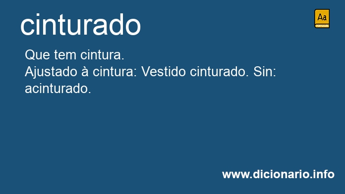 Significado de cinturado