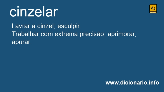 Significado de cinzelar