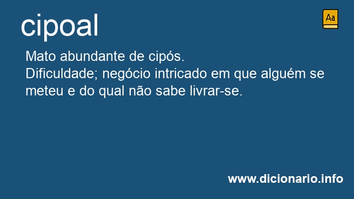 Significado de cipoal