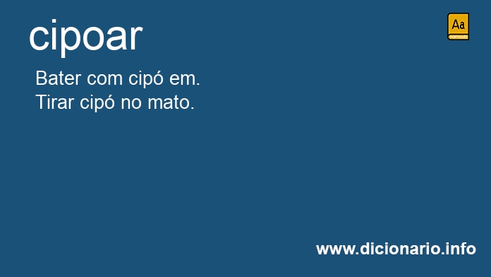 Significado de cipoo