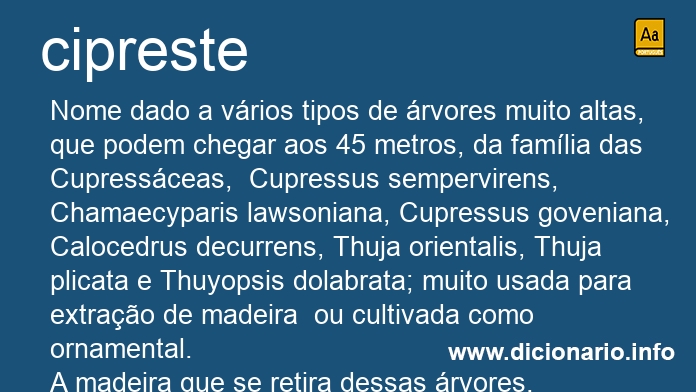 Significado de ciprestes