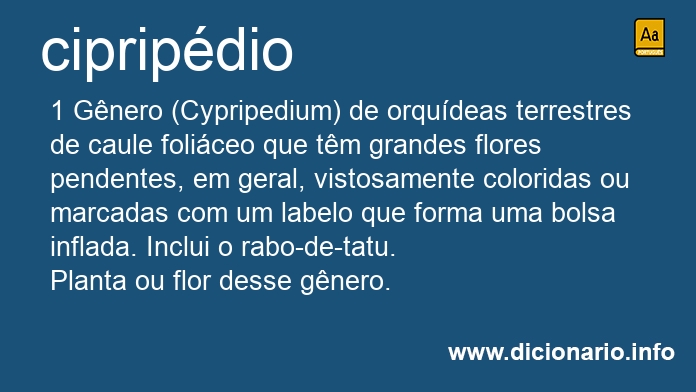 Significado de cipripdio