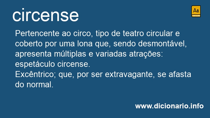 Significado de circense