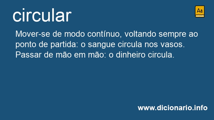 Significado de circulado