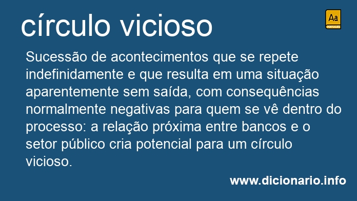 Significado de crculo vicioso