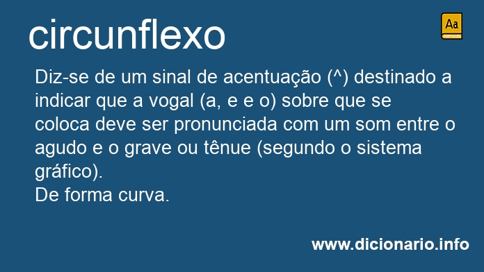 Significado de circunflexo