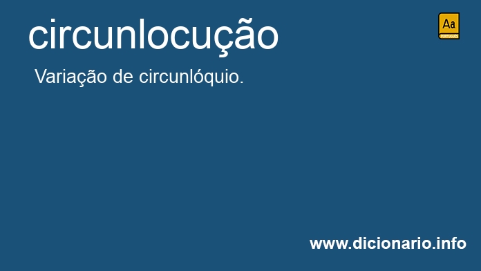Significado de circunlocuo