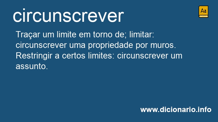 Significado de circunscrevermos