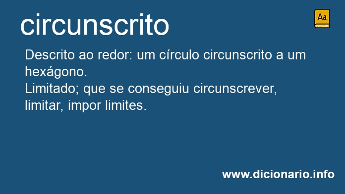 Significado de circunscrita