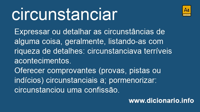 Significado de circunstanciais