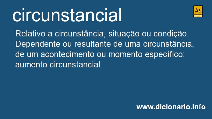 Significado de circunstancial