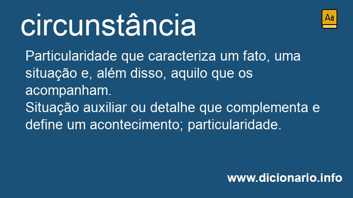 Significado de circunstncias