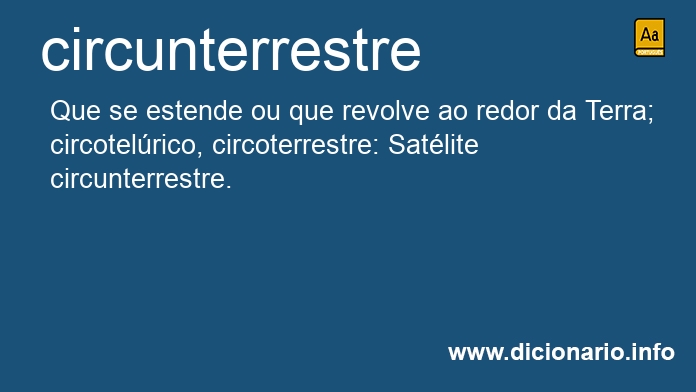 Significado de circunterrestre