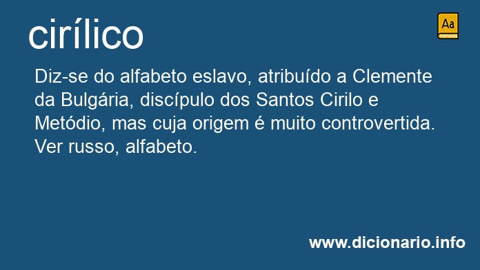Significado de cirlicos