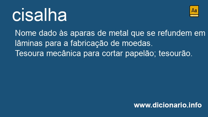Significado de cisalha