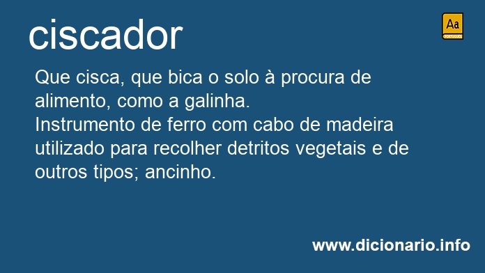 Significado de ciscador