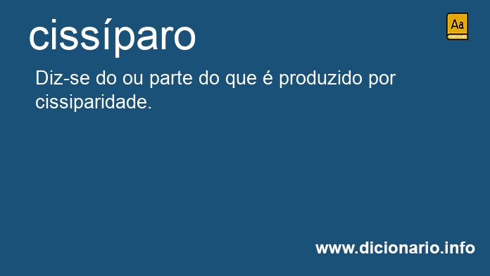 Significado de cissparo