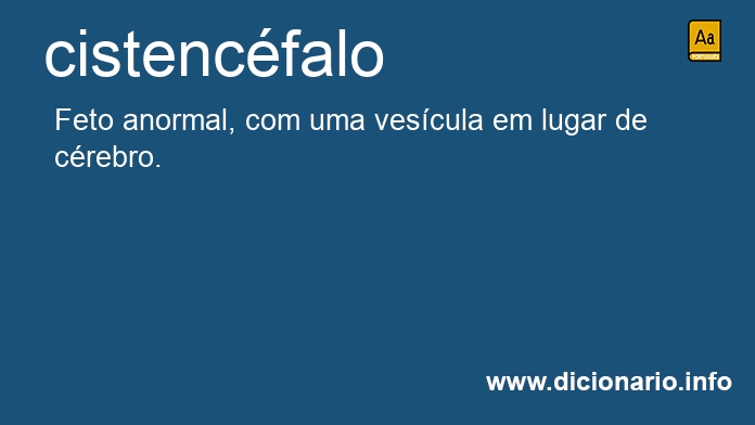 Significado de cistencfalo