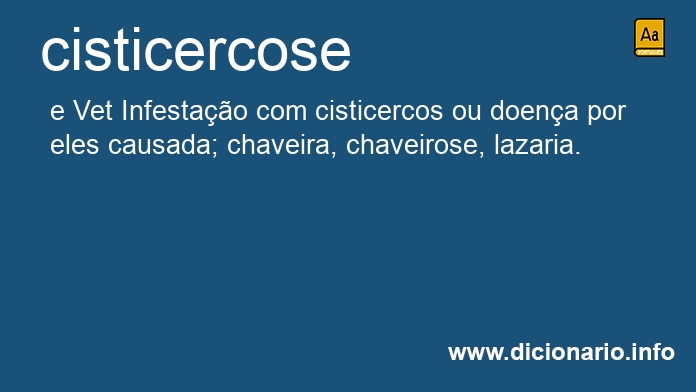 Significado de cisticercose