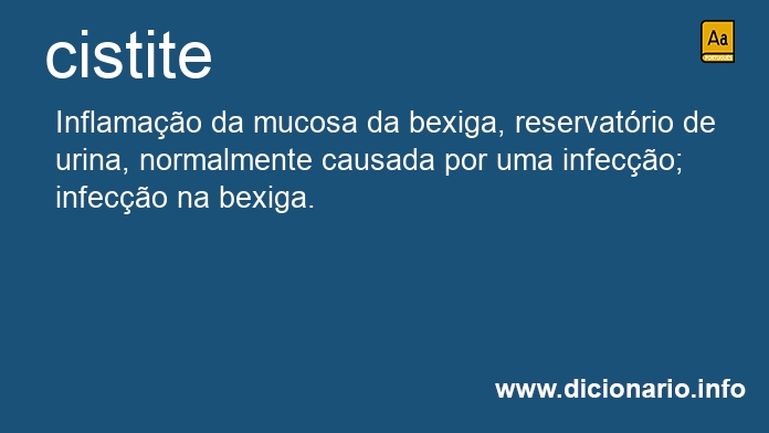 Significado de cistites