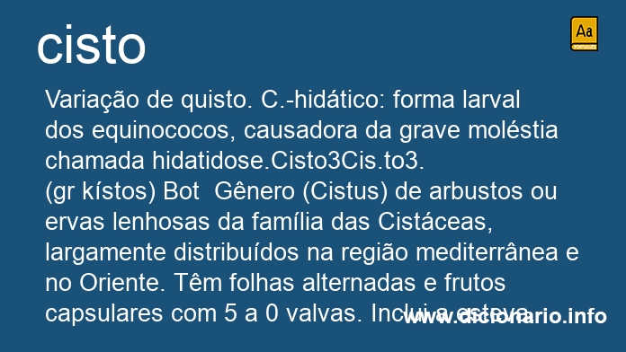 Significado de cisto