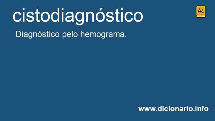 Significado de cistodiagnstico