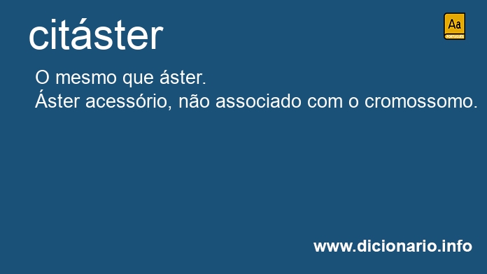 Significado de citster