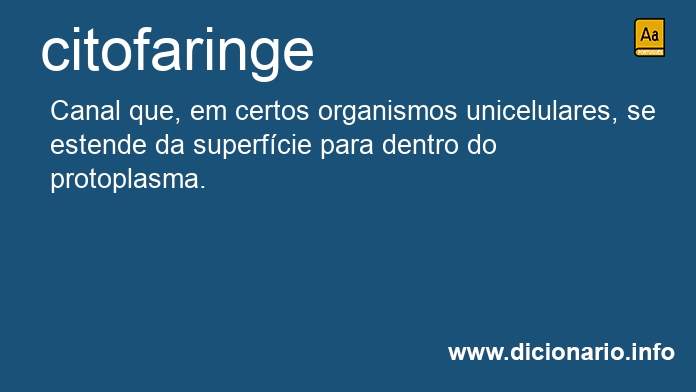 Significado de citofaringe