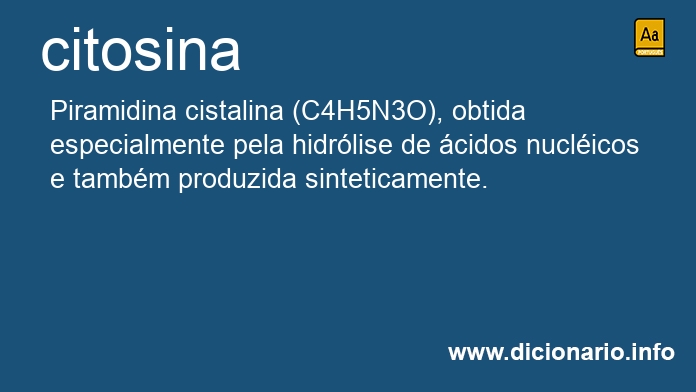 Significado de citosina
