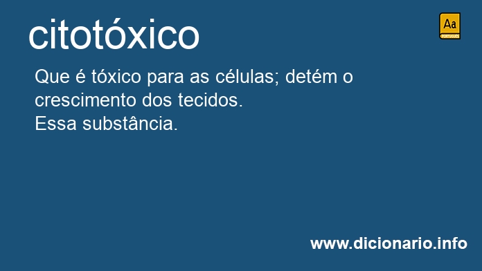 Significado de citotxica