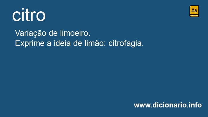 Significado de citro