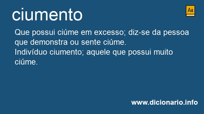 Significado de ciumento