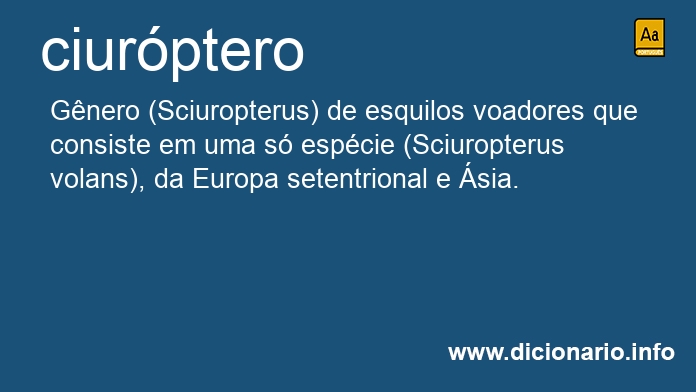 Significado de ciurptero