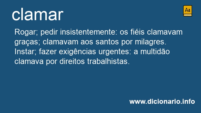 Significado de clamam