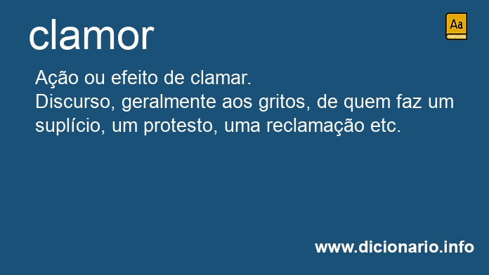 Significado de clamor