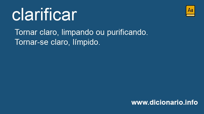 Significado de clarificaste