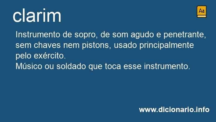 Significado de clarim