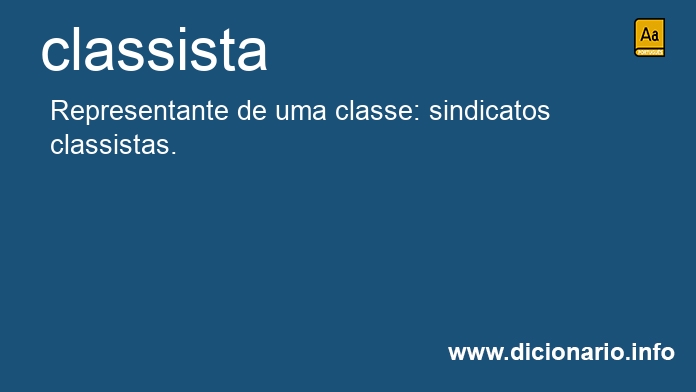 Significado de classistas