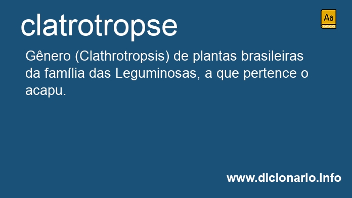 Significado de clatrotropse